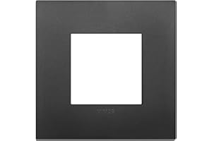 Vimar 19642.71 Arké Abdeckrahmen Classic 2 Module, Technopolymer, schwarz