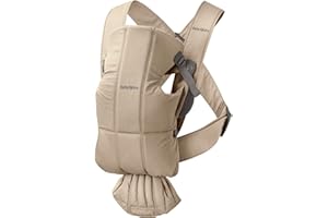 BabyBjörn Marsupio Mini, Tessuto, Beige