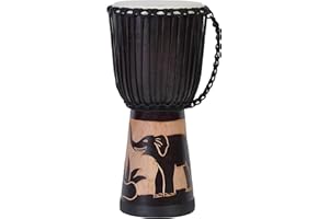 CIFFRE 30cm tambour djembé professionnel enfants bongo éléphant bon son commerce équitable