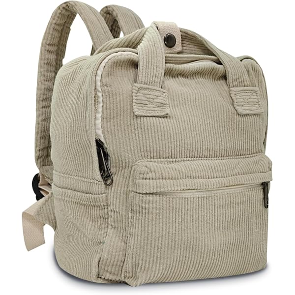 Personalisierter Cord-Rucksack – Leichter Tagesrucksack Für Schule, Arbeit & Reise (ca. 38 X 28 Cm)
