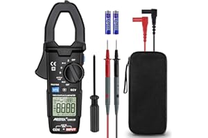 Pinza Amperometrica Multimetro Digitale MESTEK TrueRMS 9999 Conteggio Senza Contatto di Tensione Tester Tensione AC DC Corrente AC Voltaggio Resistenza Capacità Amp Ohm Hz Volt Diodo