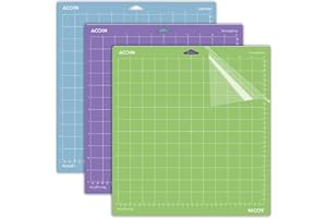 AOOIIN Tappetino da taglio per Cricut Explore One/Air/Air 2/Maker 3 confezioni di tappetini di ricambio per Cricut (multicolore per Cricut, varietà)