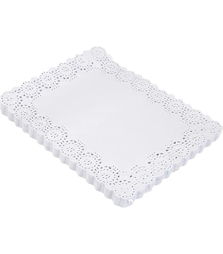 García de Pou 250 Unités - Dentelles Rondes Ajourées 54 g/m2, 11,5 cm