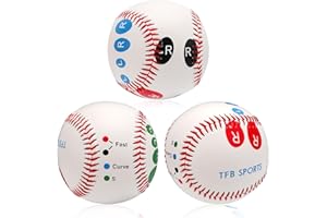 TINOALY 3 Pcs Baseball Pitching Grip Trainers, Pitch Training Baseball with Finger Placement Softball Throwing Equipment for Teenagers Beginners Gifts to Learn Multiple Baseball Grips Accessories(Hard)