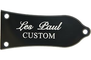 KAISH Halsstab-Abdeckung für Epiphone Style Les Paul LP, 2-lagig, Weiß/Schwarz