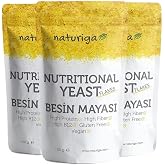Naturiga Nutritional Yeast Besin Mayası - Glutensiz Ve Şeker Ilavesiz 100 G 3'l&uuml; Fırsat Paketi