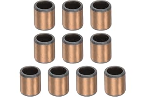 QUARKZMAN Gleitlager 5mm Bohrung x 7mm Außendurchmesser x 8mm Länge, gewickelte ölfreie Buchsen für Gleitbauteile von Maschinen, 10 Stück