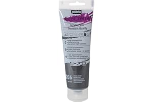 PEBEO Pébéo Peinture Acrylique Texture Crème pour la Décoration - Finition nacrée - 120 ML - Nacre Noir