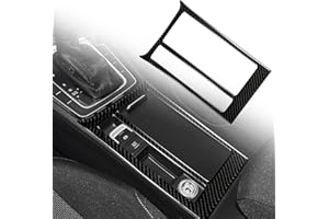 FINMOKAL Cup Holder Interior Sticker Trim For VW Golf 7 GTI MK7 2014-19 Carbon Fiber