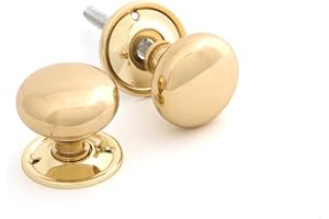 From The Anvil Türknauf-Set, Pilzform, poliertes Messing