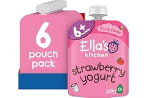 Ella's Kitchen Greek Yoghurt and Strawberries 90 g (Pack of 6)