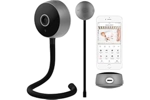 Lionelo Care Babyline Smart Smart, Baby Monitor, Baby Camera Wi-Fi, Applicazione mobile, Rilevazione di movimento e rumore, Visibilità al buio