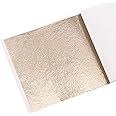 KINNO Gold Leaf Sheets,Gold Foil Leaf Sheets 100Sheets Antique Gold Leaf Gilding Sheets for Arts Crafts, Paintings, Nail Deco, Furniture, 8 x 8.5cm