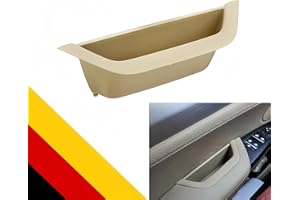 POETRYXIAO Manija de puerta interior manija interior izquierda puerta delantera caja de almacenamiento compatible con BMW x3 F25 2010-2016, X4 F26 2014-2017(Beige)