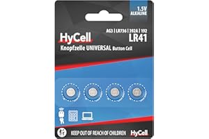 ANSMANN HYCELL LR41 1.5 V Alkaline Battery (Pack of 4)