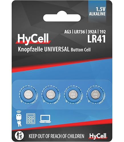 PoundMax 20 batterie alcaline a bottone AG3 LR41 da 1,5 V