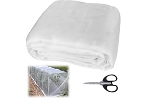 SYLANDA Filet de protection contre les insectes, 3x10m filet à légumes à mailles fines filet de jardin avec ciseaux filet à insectes pour plantes filet à oiseaux filet de protection contre les oiseaux