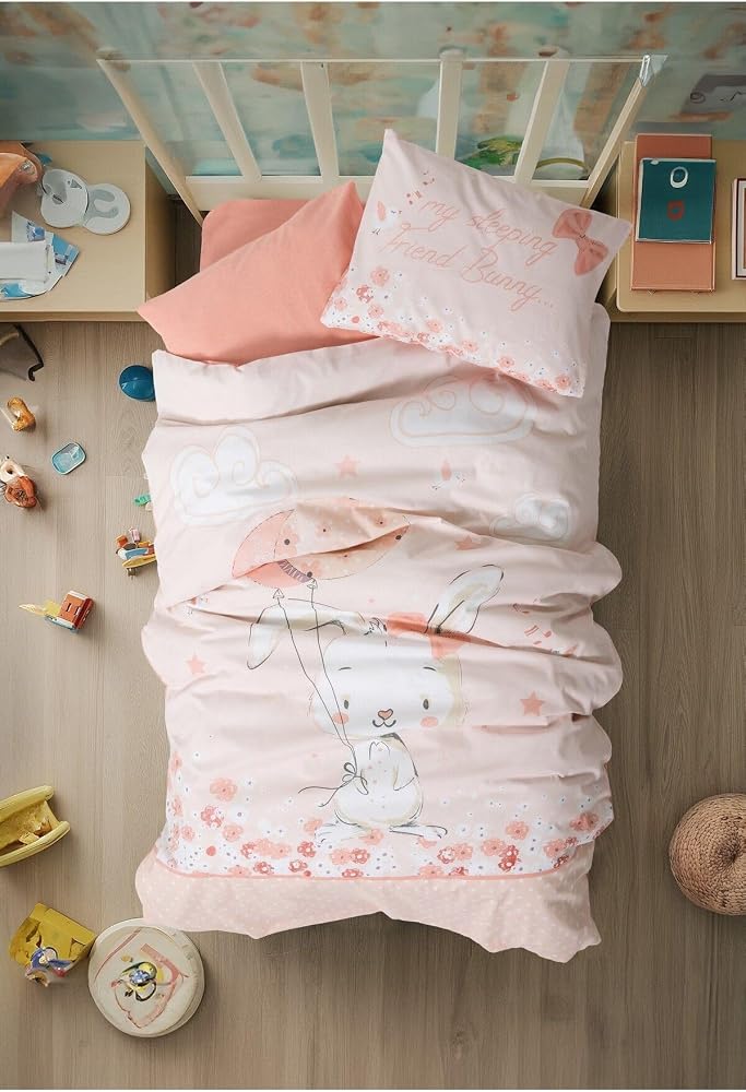 Cozy Home Bebek Nevresim Takımı Rapeti Somon