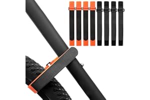 TUCNOEU Bike Rack Straps, 8 Pcs Adjustable Bike Wheel Strap with Hook and Loop, Bikes Wheel Stabilizer Strap, Bikes Tie Down Straps for Rack Car and Wall Mount