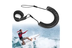 ‎JEEZAO JEEZAO Surfboard Leash,TPU Paddle Leash mit Sicherheit Fußschlaufe für Stand Up Paddle SUP Board Surfbrett 10 Füße