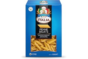 Cibo Di Italia Penne Rigate Pasta 500g | Made from 100% High Grade Durum Wheat Semolina | Vegetarian | Al Dente Texture