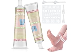 WEILAOK Sock Stop Anti Slip Sock Stop Cream Sock Stopper Liquid Sock Stopper for Wool Socks 50 ml x 2 Transparent