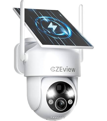 Caméra WiFi Intérieure 5MP CZEview - 360° Vision Nuit - Détection Mouvement - Compatible Alexa & Google