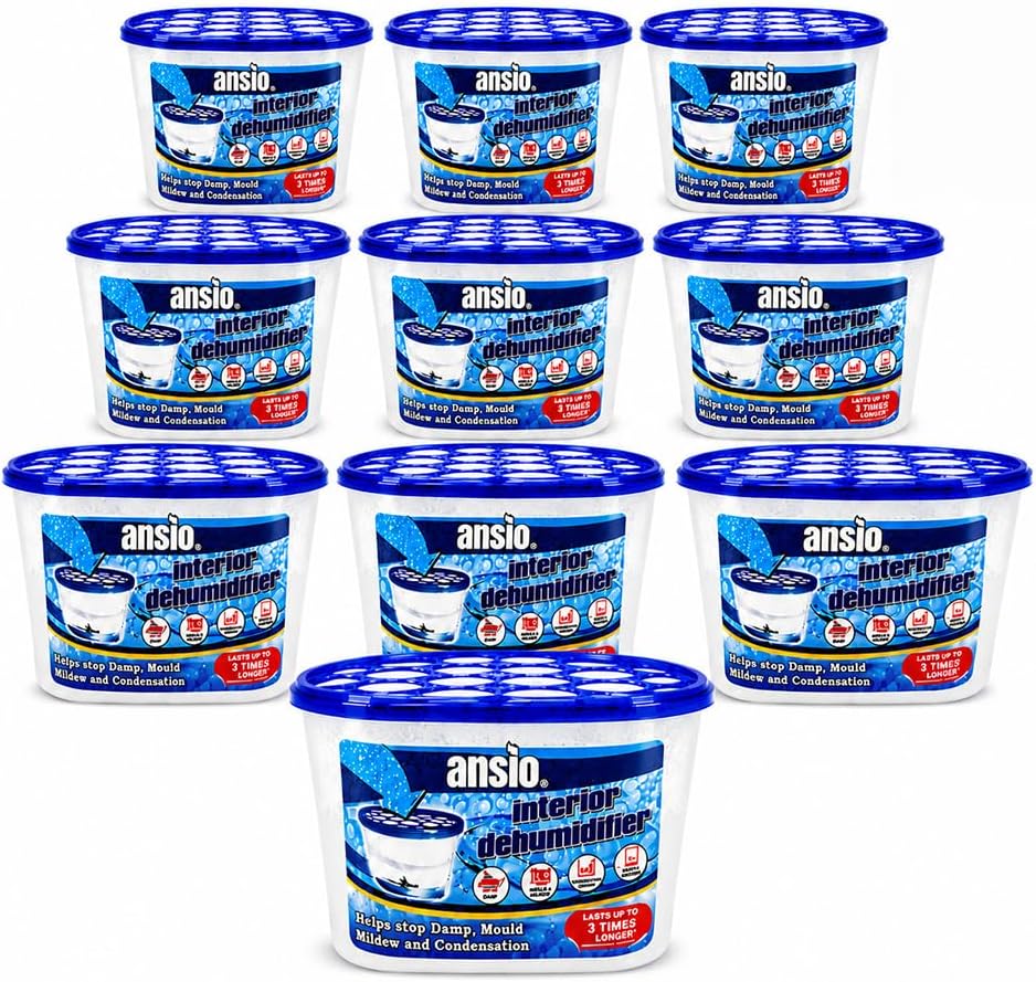 Qualité de Fabrication & Durabilité : ANSIO Dehumidifier Disposable Pack of 10 Room