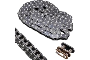 VZU Fahrradkette Nabenschaltung, Pocket Bike Kette, 920 Mm T8F Kettengürtel Mit Buckle Link Innen Und Außen 116 Für 43Cc 47Cc 49Cc Mini Dirt ATV Quad Mini Moto, 116 Glieder Kettenantriebszubehör