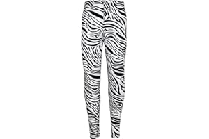 A2Z4KIDS A2Z 4 Kids® Bambini Ragazze Zebra Stampa Elegante Alla Moda Danza Legging Età 7 8 9 10 11 12 13 Anni