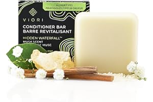Viori Conditioner Bars- Handcrafted with Longsheng Rice Water & Natural Ingredients - Sulfate-free, Paraben-free, Cruelty-free, Phthalate-free, pH balanced 100% Vegan, Zero-Waste (Hidden Waterfall)