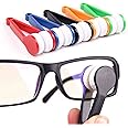 AUGEN by VisionsIndia Microfiber Portable Eyeglass Spectacles Sunglass Lens Cleaner Brush Clip Tool with Keyhole (Random Colour, 7x2 cm)(Pack of 20)