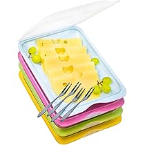 Kingmate Silikon Vorratsdosen Set 4-tlg - Faltbare Frischhaltedosen BPA-frei