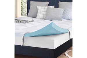 ELEMUSE Extra Firm Mattress Topper Double Bed for Back Pain Relief - Hard Mattress Topper with Washable Cover, Matressesdouble Topper with OEKO-TEX & CertiPUR-US (Double Size-135x190cm)