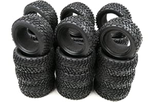 hobbysoul 24 Stück 1/10 Rallye on Road Reifen passend für RC 1:10 Touring On Road Auto Räder Felgen