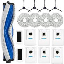 Kit Accessoires ECOVACS DEEBOT T30 Omni/T30 PRO – 6 Sacs Antibactériens, 6 Lingettes, 1 Brosse, 2 Filtres, 4 Brosses Latérales