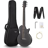 Enya Nova Go Chitarra Acustica 33 Pollici Fibra di Carbonio Integrale Modellato Mini Chitarra Starter Kit con Custodia per Ch