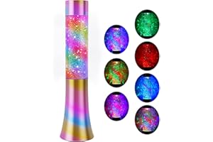 Gusweet Home Decor Living Room,Glitter Flow in Liquid Motion Lamp with 7 Colors Changing Light,Fun Science Toys for Kids,Best Friend Birthday Gifts Christmas for Teen Girls Boys Adults