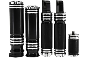 HDBUBALUS Motorrad-Lenkergriffe mit Fußrasten, 25 mm, für Harley