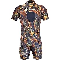 Muta Shorty Sea Spring Camouflage 2,5mm - Per Pesca Subacquea Uomo Con Pad Protettivo E Zip YKK - Foto 11