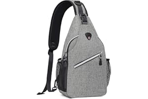 ‎MOSISO MOSISO Brusttasche Sling Bag Sling Rucksack Schulterrucksack,Polyester Multipurpose Crossbody Schultertasche Umhängetasche Sporttasche Reise Wander Daypack für Herren Damen