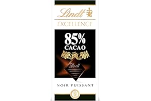 Lindt - Tablette 85% Cacao EXCELLENCE - Chocolat Noir, 100g