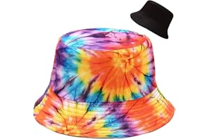 Malaxlx Cute Print Bucket Hat Beach Fisherman Hats for Women Men, Double-Side Reversible