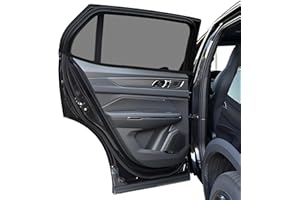 BD-HEREGO Car Window Sun Shades 2Pack,Stretachable Mesh Net for Universal Car UV Protection for Kids/Baby/Adults/Pets (Rear side, L)