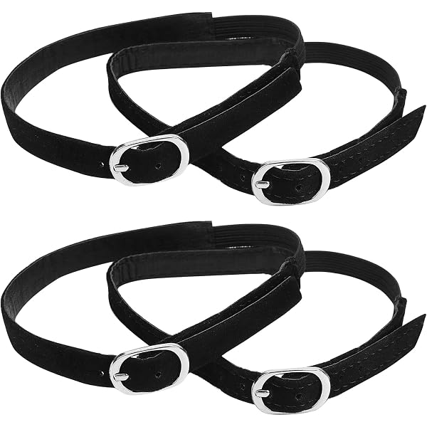 Lot De 2 Paires De Brides De Cheville Réglables Pour Talons - Cuir Artificiel - Accessoire De Remplacement Et Décoration
