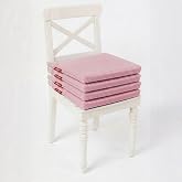 Xpermate 4&rsquo;l&uuml; Sandalye Minderi 40x40 cm Fermuarlı Su İtici Leke Tutmaz Bağcıklı Bah&ccedil;e Balkon Minderi Seti