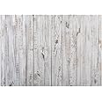 WOLADA 7X5FT Vintage Wood Backdrop Retro Rustic White Gray Wooden Floor Backdrops for Photography Kids Adult Photo Booth Video Shoot Vinyl Studio Prop 11890