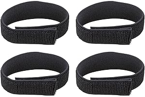 SHPUJUN 4-Stück Hosenklammer Fahrrad Hosenklammer,Gummiband,Hosenklammern für Radfahrer,Hosengummi,Hosenschutz Fahrrad Set,Gurtbänder Klettbänder,Hosenbein Klammer Fahrradklammer für Hosen Klettverschluss