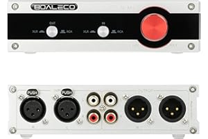 KGUSS SE-BAL - Interruttore audio RCA XLR 2-IN-2-OUT HiFi bilanciato Stereo Audio Switcher, Premium Selector Splitter Box con regolatore del volume