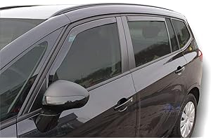 ‎J&J AUTOMOTIVE J&J AUTOMOTIVE | Windabweiser Passend Für Zafira C Tourer 2011-2019, Heko Regenabweiser, Getönt, Set 4-Teilig, Vorne, Hinten, Aerodynamisch